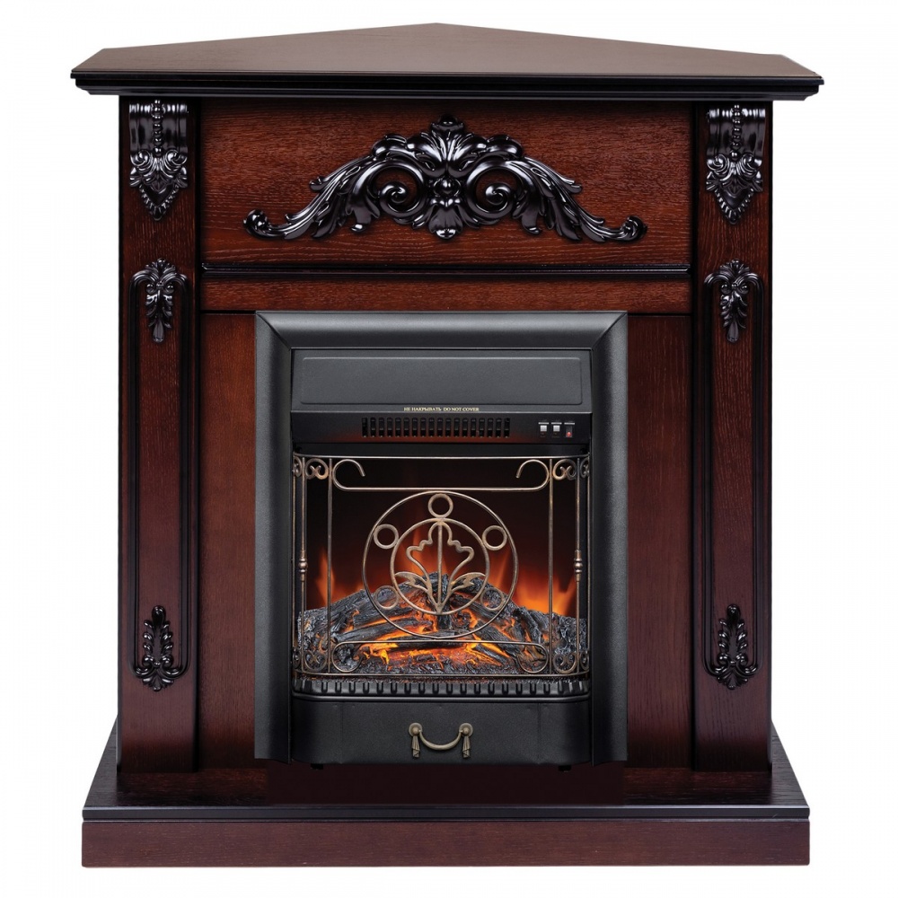 Электрокамин RealFlame  Anita Corner AO с очагом Majestic Lux Black