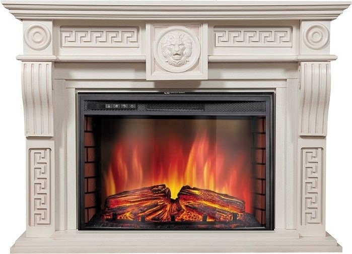 Каминокомплект Electrolux Vittoriano 26 Sphere с очагом EFP/P-2620RLS шпон белёный дуб