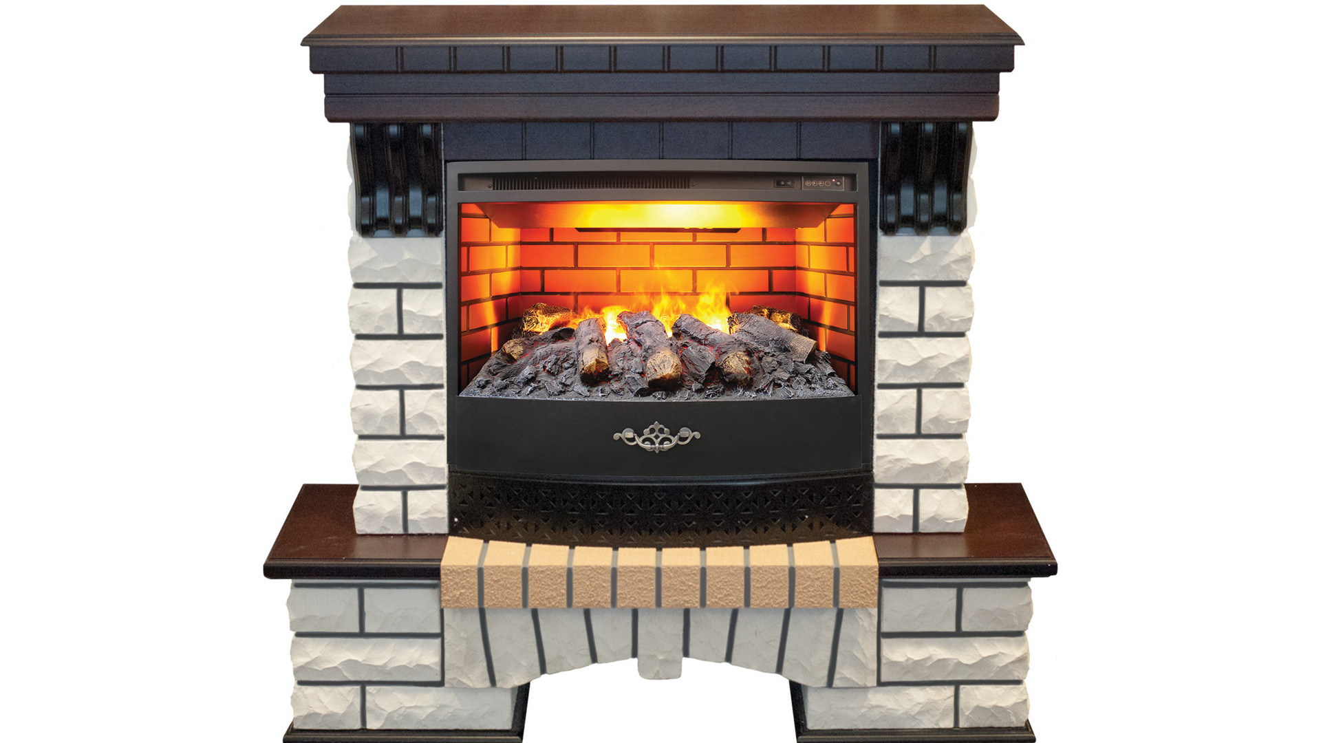 Электрокамин RealFlame  Country 25,5 AO с очагом FireStar 25,5 3D