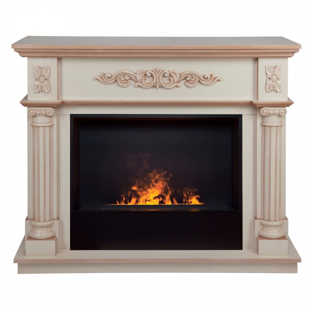 Электрокамин RealFlame  Silvia 26 WT-619B с очагом 3D Cassette 630 Black Panel