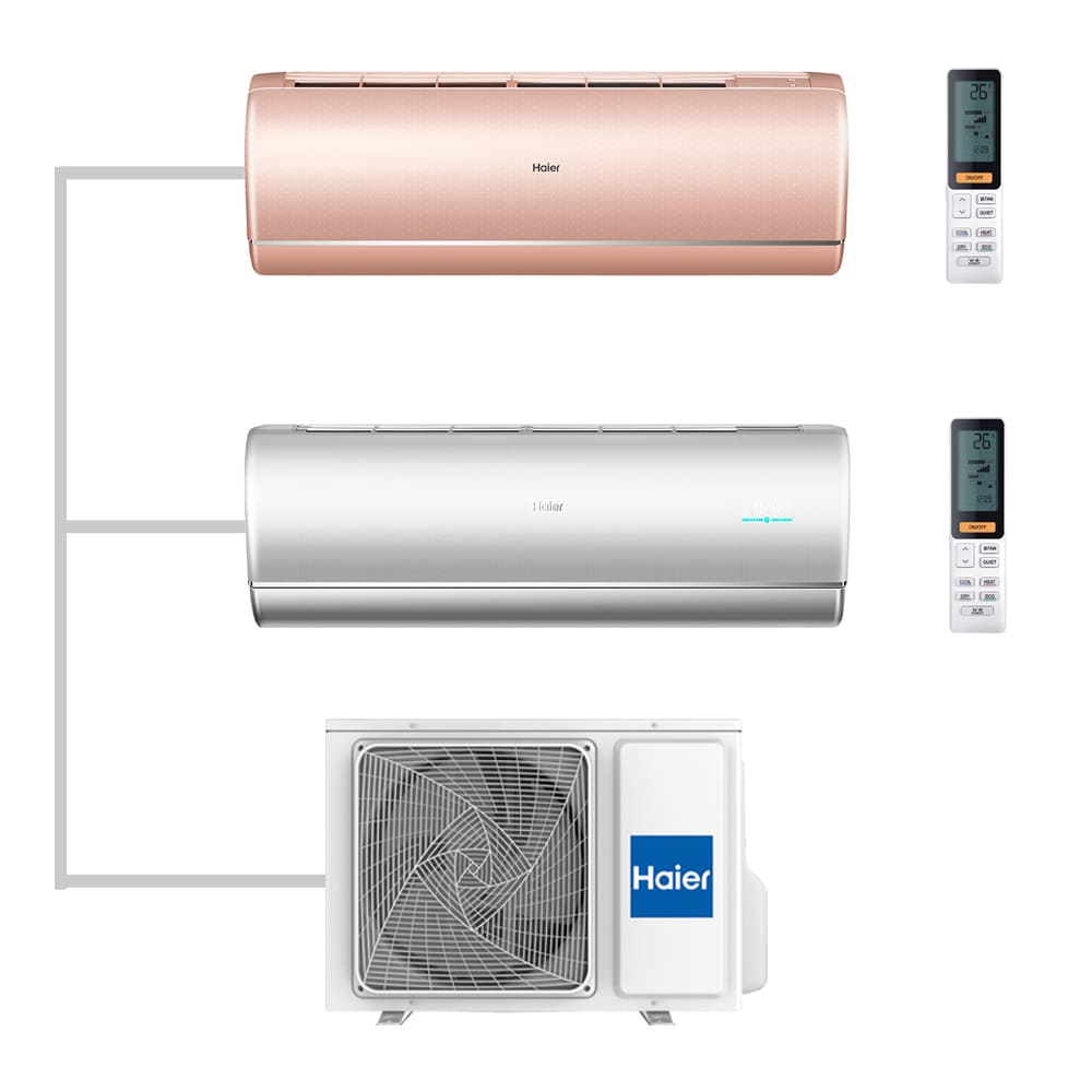 Мульти сплит-система настенная Haier AS25S2SJ2FA-G / AS25S2SJ2FA-S / 2U50S2SM1FA-3 Inverter