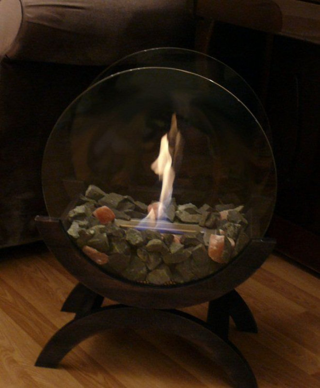 Биокамин напольный Zefire Iris Mini черный