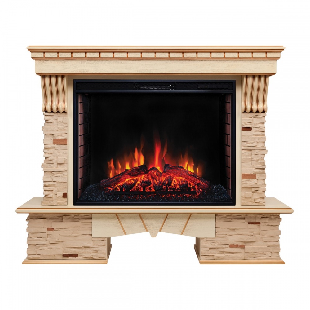 Электрокамин RealFlame  Sorento 33/33W WT с очагом Epsilon 33