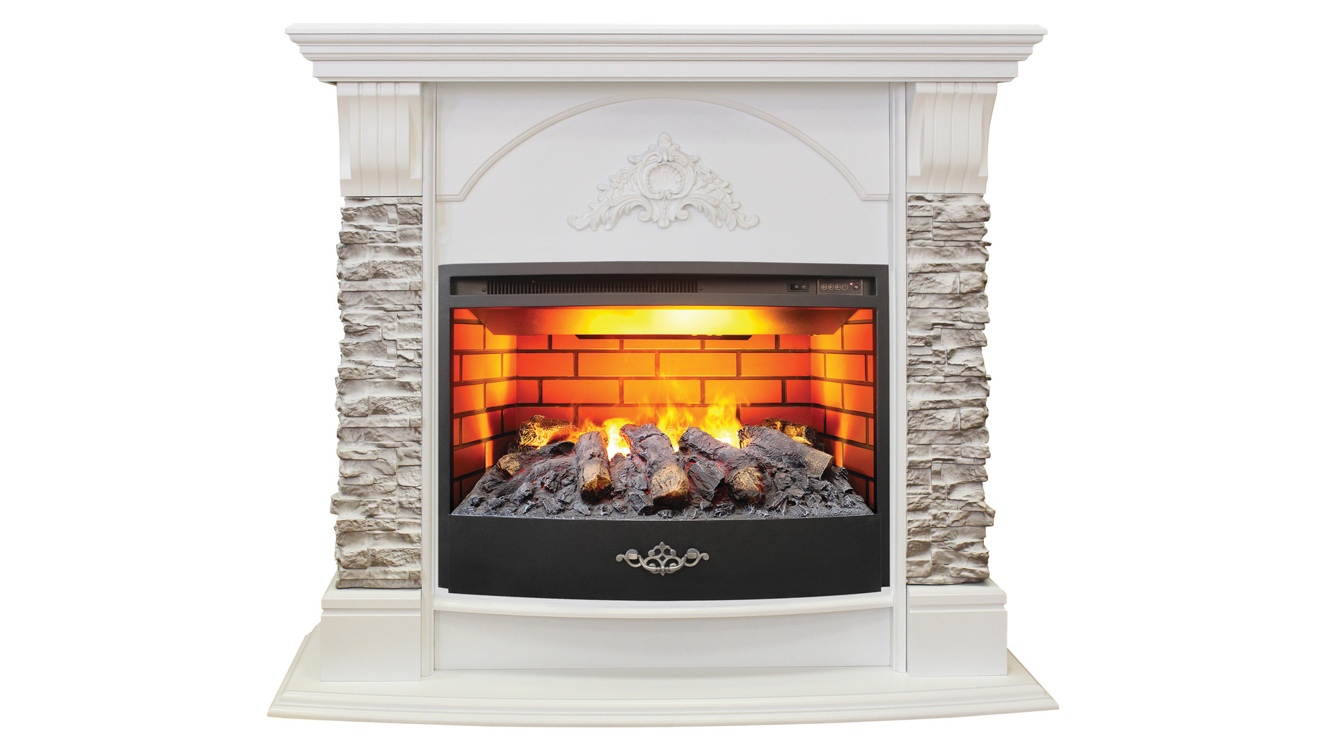 Электрокамин RealFlame  Athena GR 25,5 WT с очагом FireStar 25,5 3D