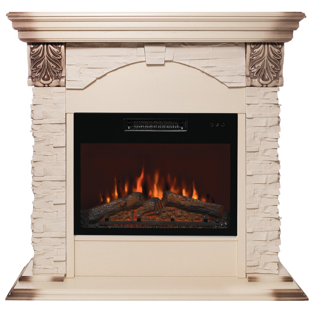 Электрокамин RealFlame  Dublin LUX WT с очагом Kendal 24