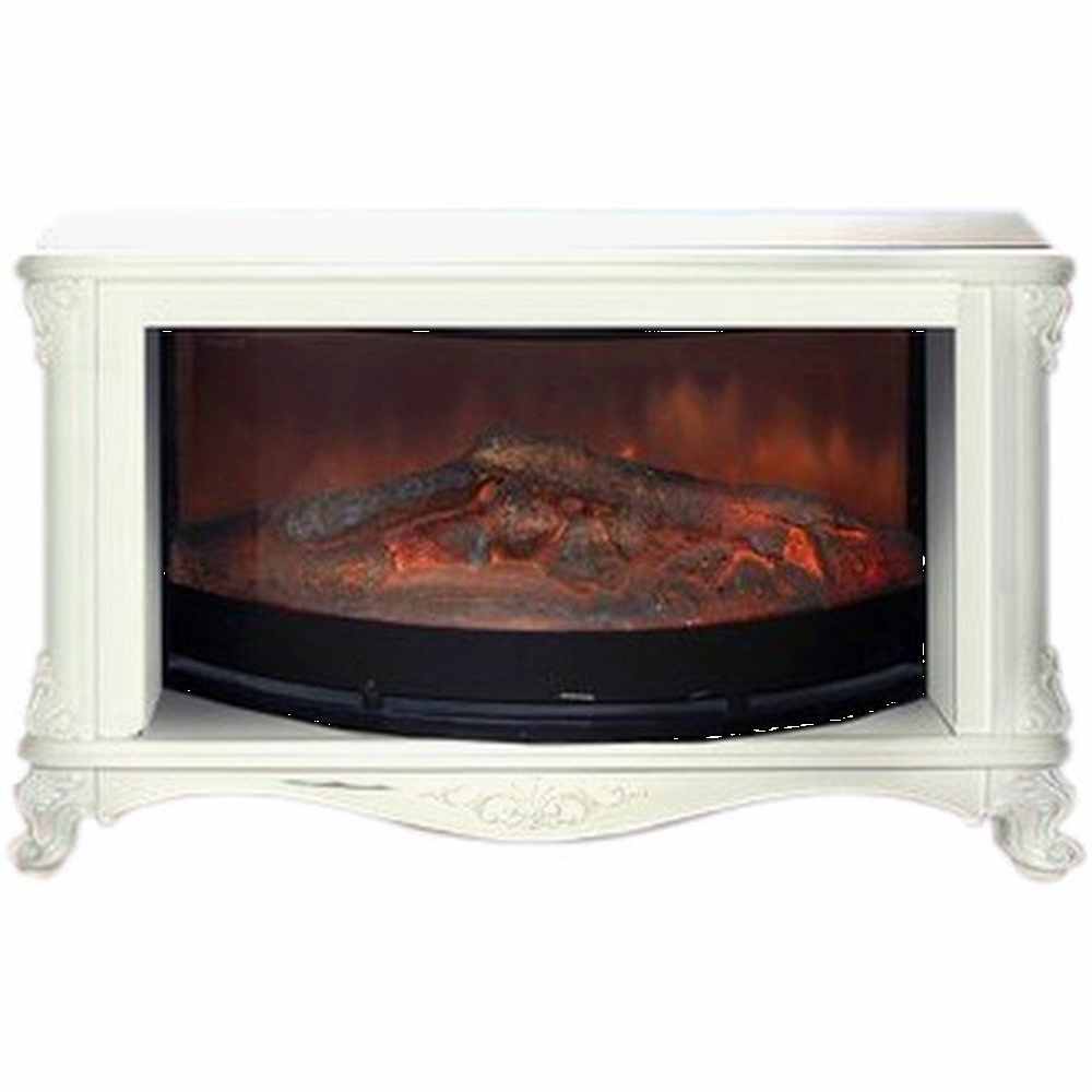 Каминокомплект Glenrich Версаль Rondo S86 с царгой белый