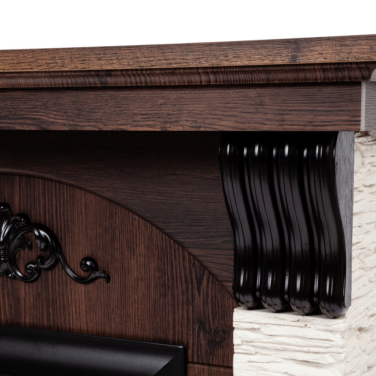 Электрокамин RealFlame  Corfino NT с очагом Majestic Lux Black