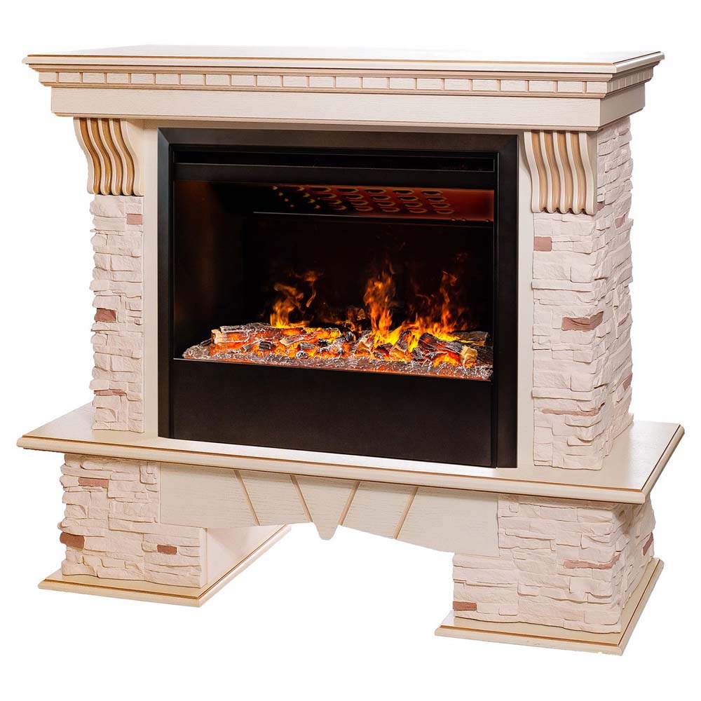 Электрокамин RealFlame  Sorento 25,5/26 WT с очагом 3D Helios 26 SBG