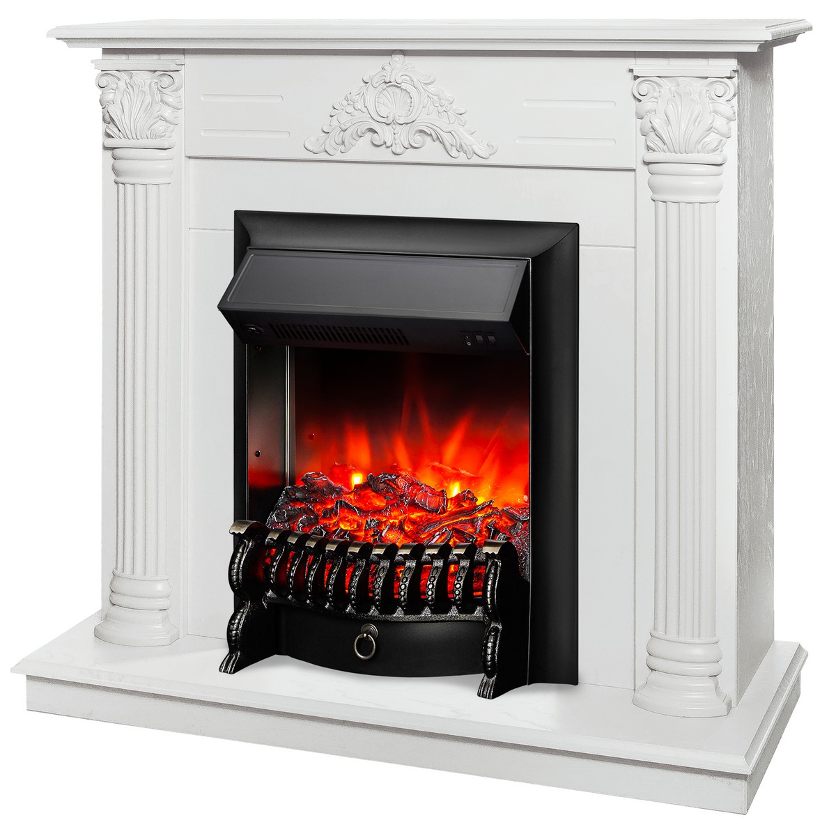 Электрокамин RealFlame Stefania WT-F614 с очагом Fobos Lux Black