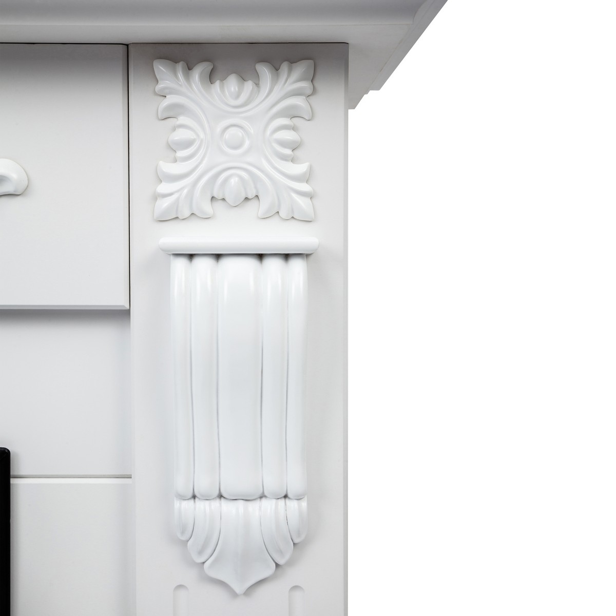 Электрокамин RealFlame  Dominica WT с очагом Fobos Lux Black