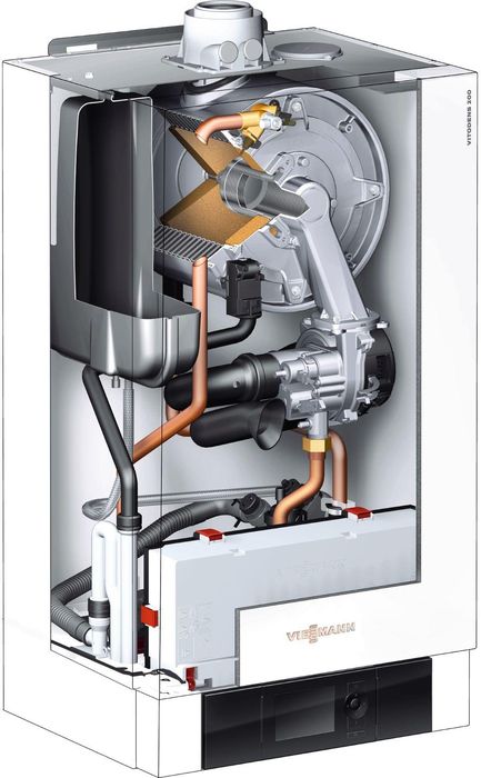 Настенный газовый котел 100 кВт Viessmann Vitodens 200-W 99 кВт с Vitotronic 100 HC1B (B2HA) (B2HAK09/B2HAI38)