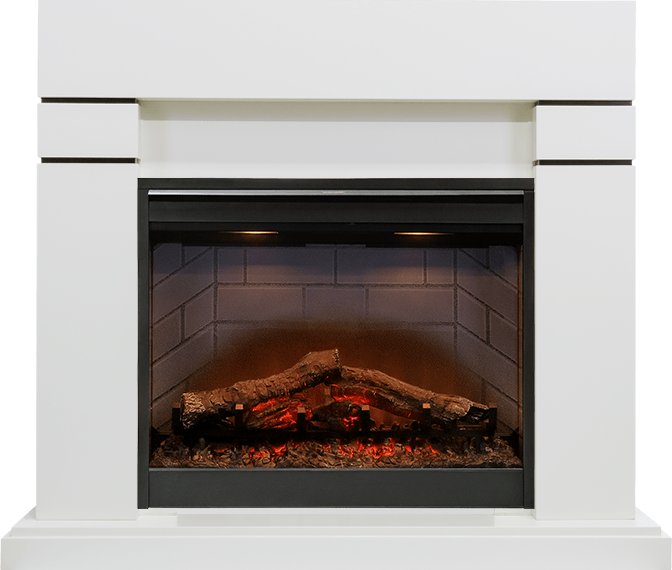 Каминокомплект Dimplex Lindos - Белый (Высота 985мм) с очагом Symphony 26'' DF2608-INT