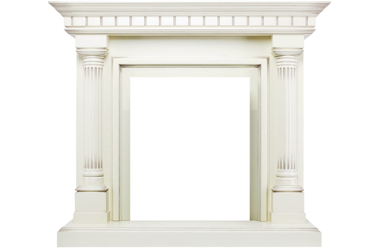 Каминокомплект Royal Flame  Dallas - Слоновая кость с патиной с очагом Aspen Gold