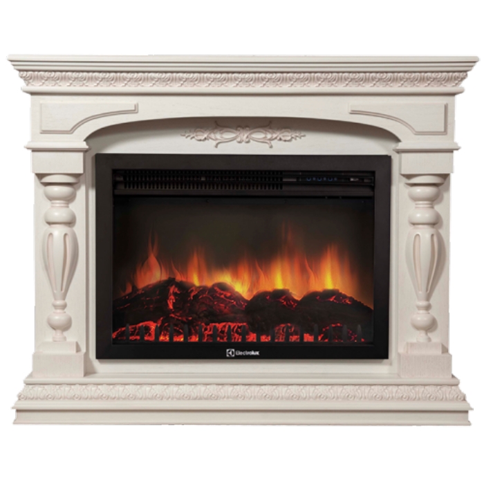 Каминокомплект Electrolux Perfetto R 26/30 с очагом EFP/P-3020LS шпон беленый дуб