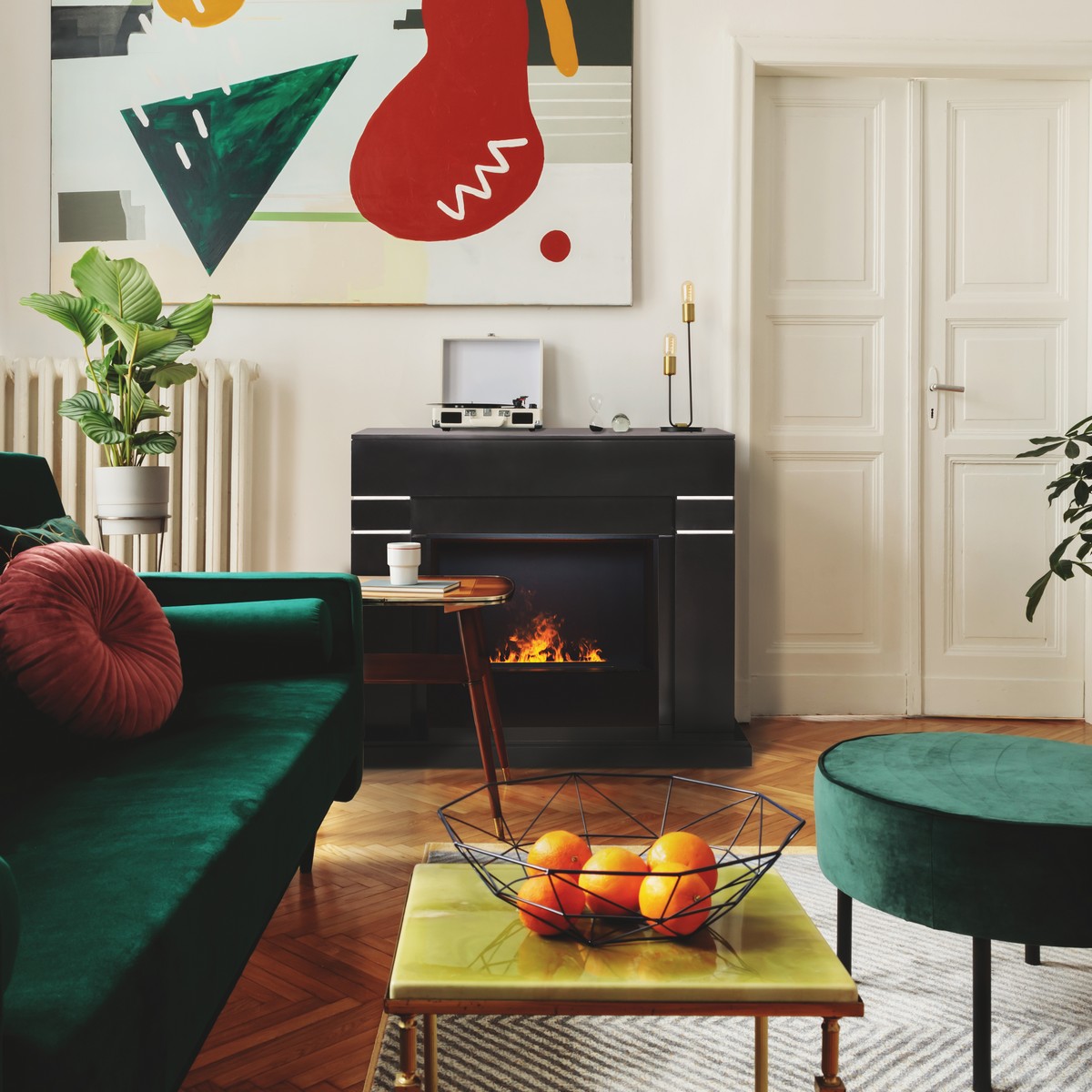 Электрокамин RealFlame  Lindelse 26 BLM с очагом 3D Cassette 630 Black Panel