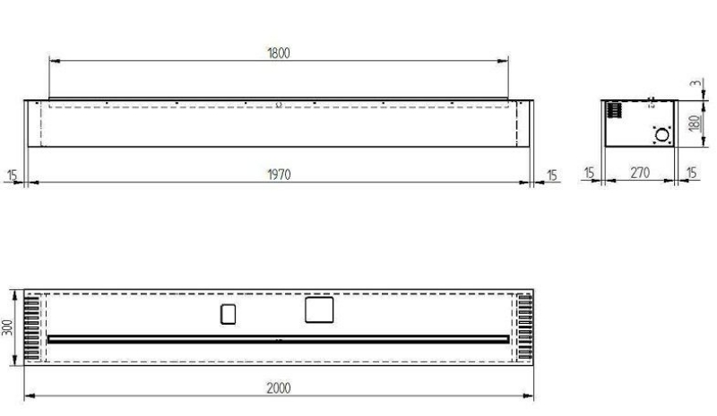 Биокамин автоматический Zefire Automatic 2000 шлифованный