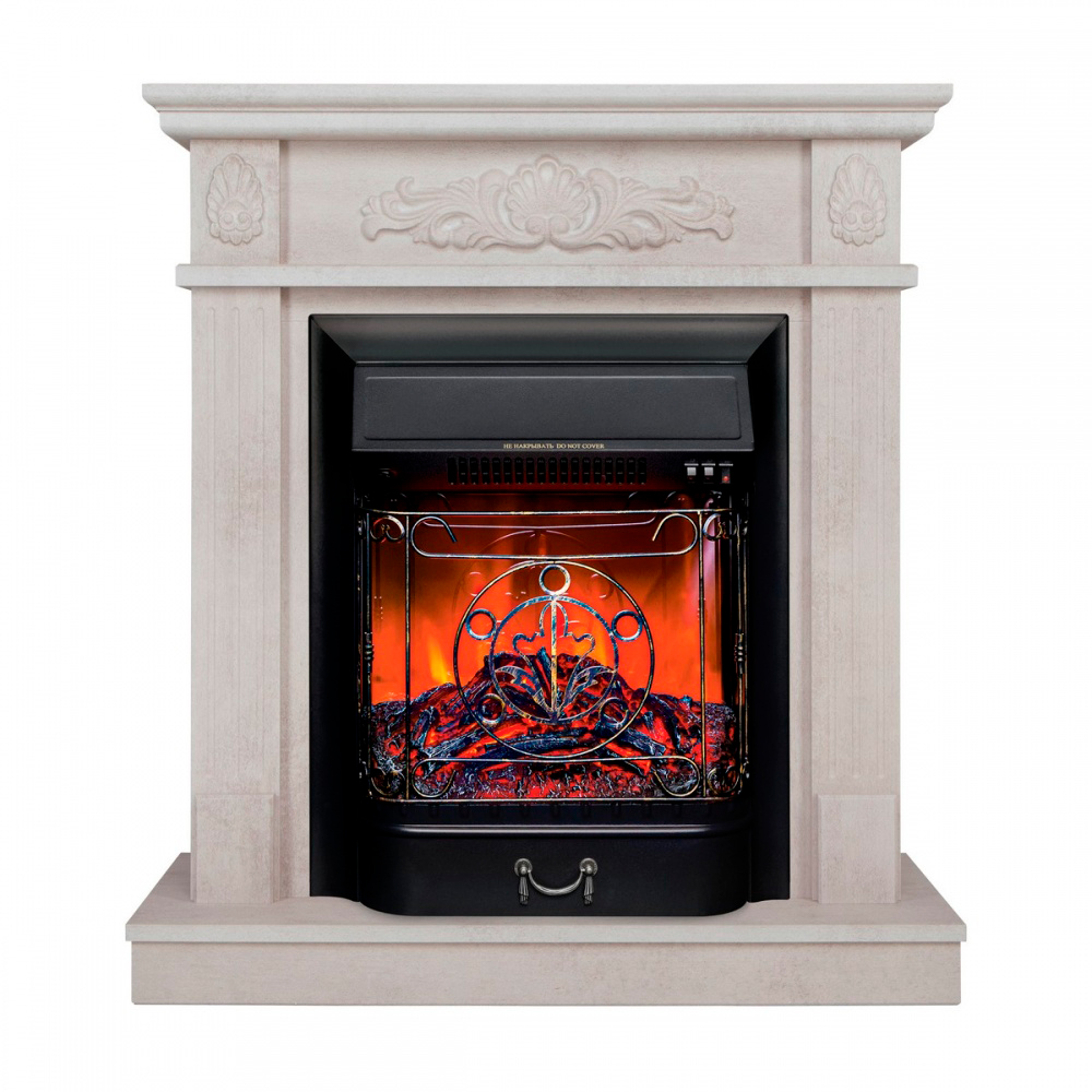 Электрокамин RealFlame Adelaida WT с очагом Majestic Lux Black