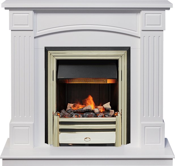 Каминокомплект Dimplex Boston - Белый (Высота 925см) с очагом Cavendish