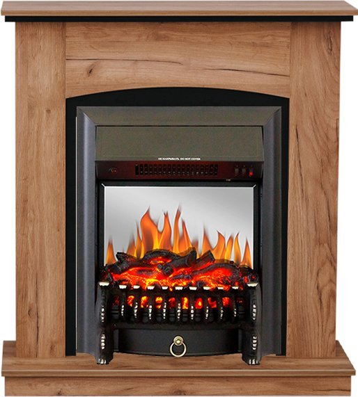 Каминокомплект Royal Flame Barcelona Дуб табачный c очагом Fobos FX M Black