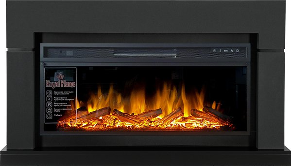Каминокомплект Royal Flame  Lindos Graphite Grey (Ширина 1470мм) с очагом Vision 42 LOG LED