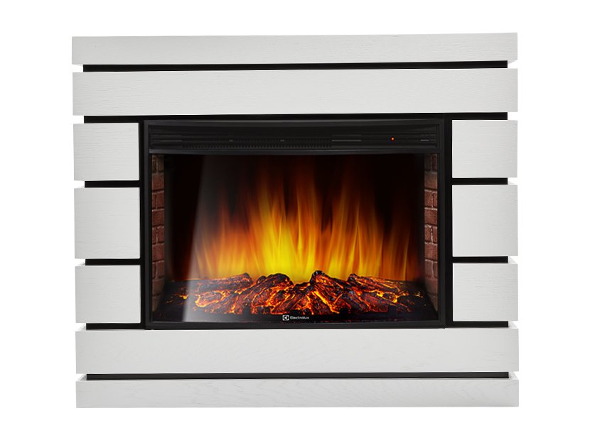 Каминокомплект Electrolux Moderno 25 с очагом EFP/P-2720RLS шпон белый дуб