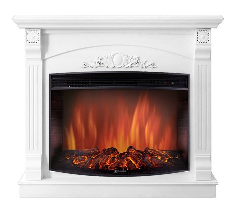 Каминокомплект Electrolux Barocco 30 с очагом EFP/P-3320RLS белый