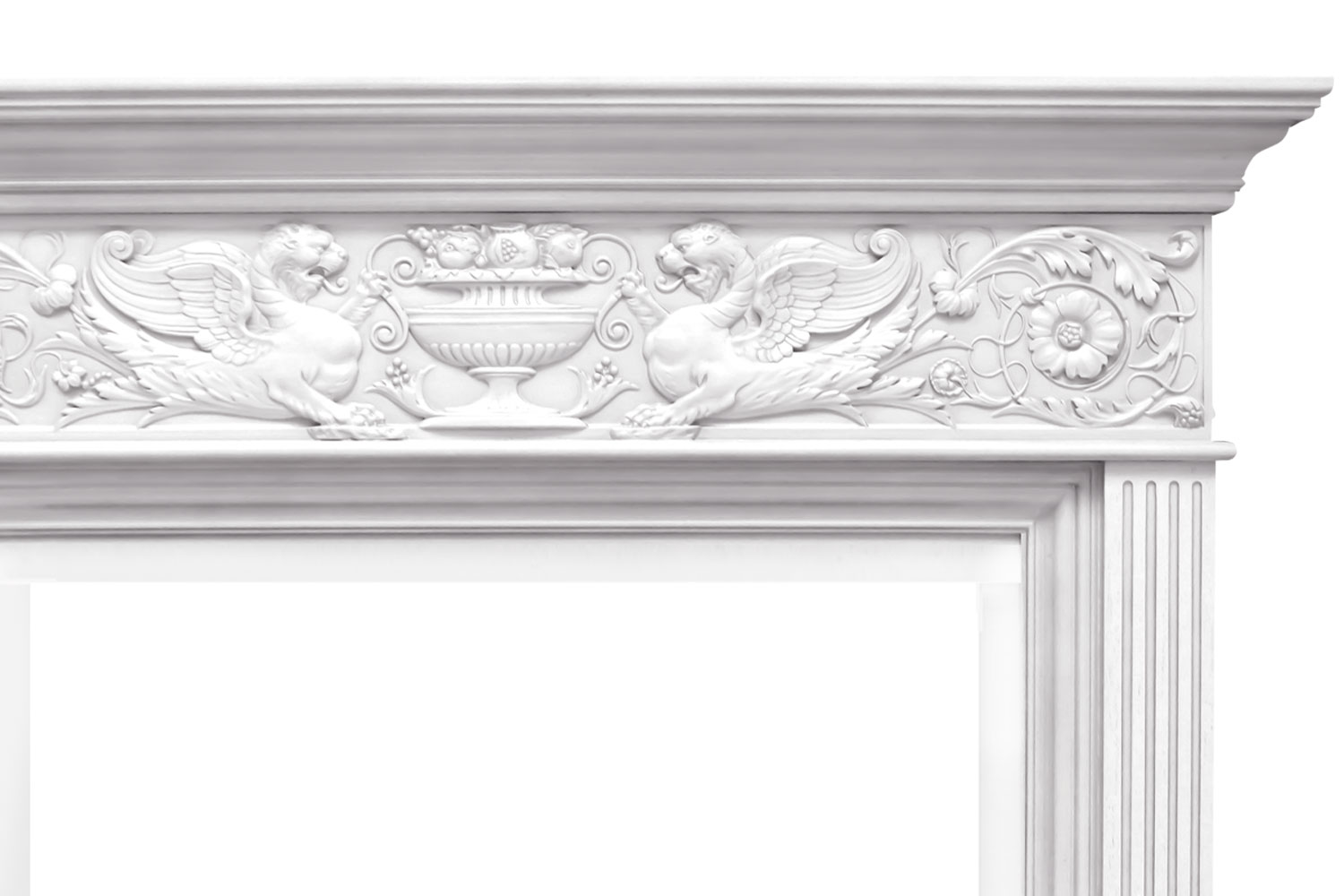 Каминокомплект Royal Flame  Palace - Белый с серебром с очагом Vision 30 EF LED FX