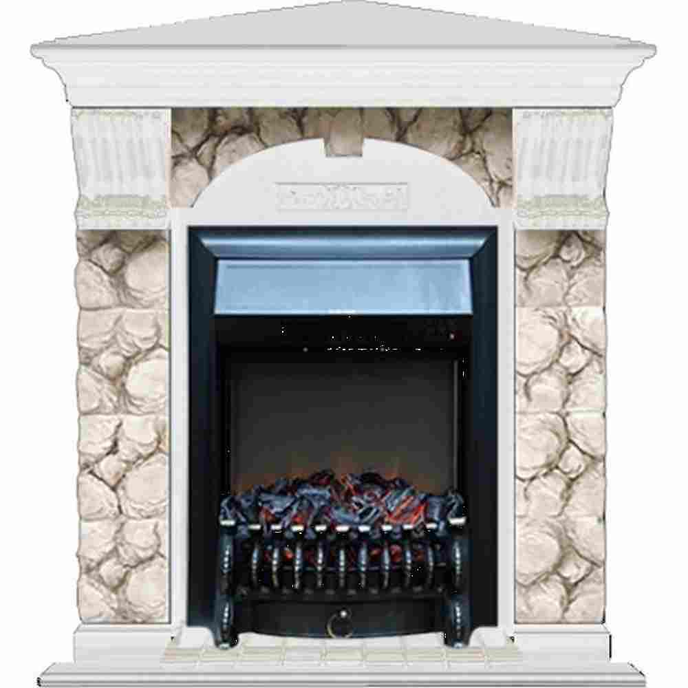 Каминокомплект Glenrich Арочный Карелия угловой (Fobos)