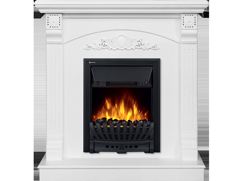 Каминокомплект Electrolux Barocco Classic с очагом EFP/P-1020LS белый
