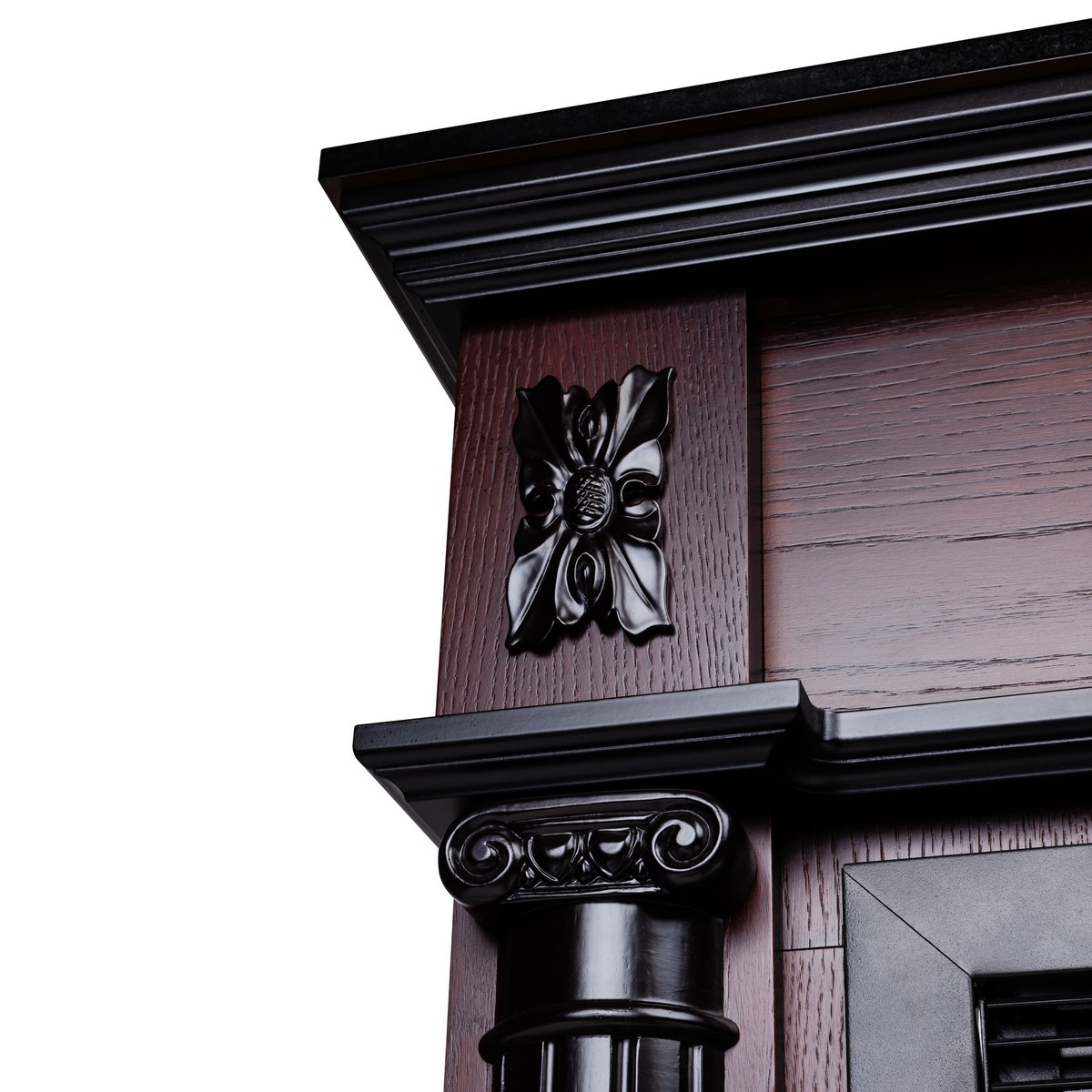 Электрокамин RealFlame  Silvia 26 AO с очагом Moonblaze Deluxe Black