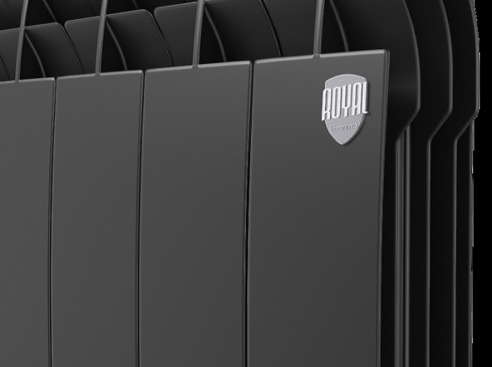Радиатор алюминиевый Royal Thermo Biliner Alum 500 Noir Sable - 8 секц.
