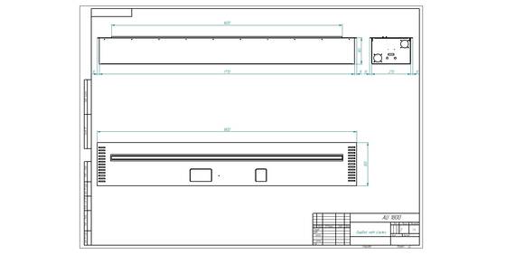 Автоматический биокамин ZeFire М 1800 шлифованный с ДУ