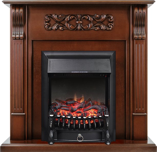 Каминокомплект Royal Flame  Venice - Махагон коричневый антик с очагом Fobos FX Black