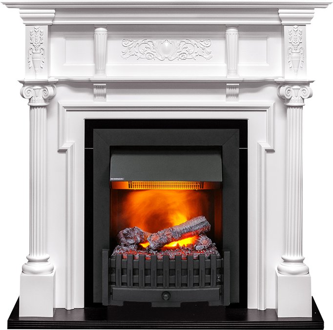 Каминокомплект Dimplex Oxford - Белый с очагом Danville Black FB2