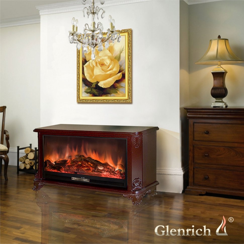 Каминокомплект Glenrich Версаль Premier S86 шоколад