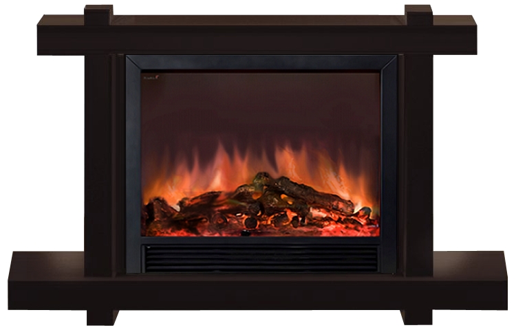 Каминокомплект Glenrich Капри Delux Sharm33 black дуб