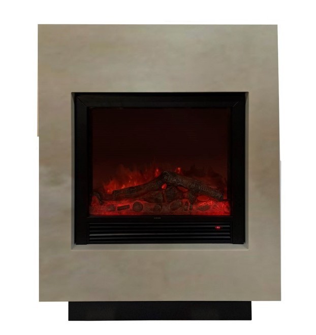 Каминокомплект Glenrich Да Винчи Sharm black 33 россо