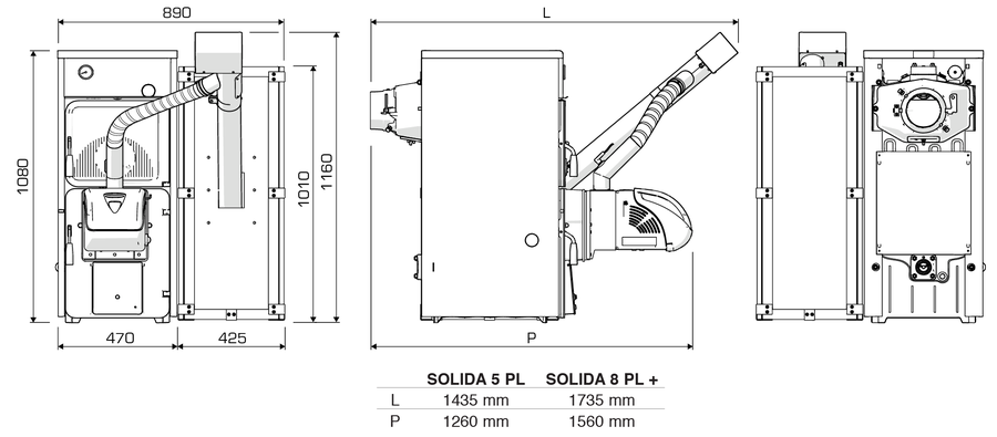 Твердотопливный котел Sime SOLIDA 5 PL