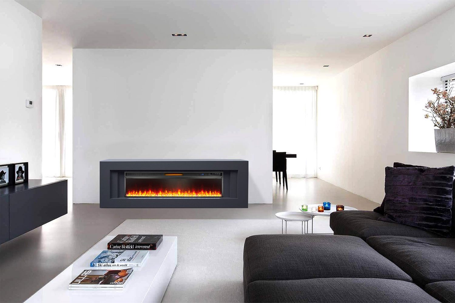 Каминокомплект Royal Flame  Line 60 - Венге с очагом Vision 60 LOG LED