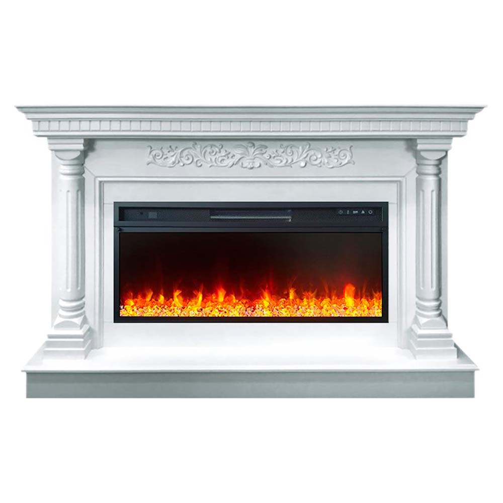 Каминокомплект Royal Flame  Sicilia - Белый (Ширина 1530мм) с очагом Vision 42 LED