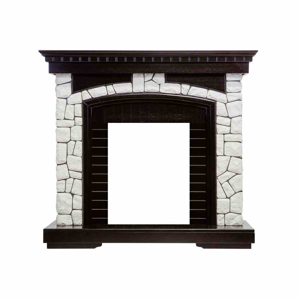 Каминокомплект Royal Flame  Glasgow - Венге / Белый с очагом Aspen Gold