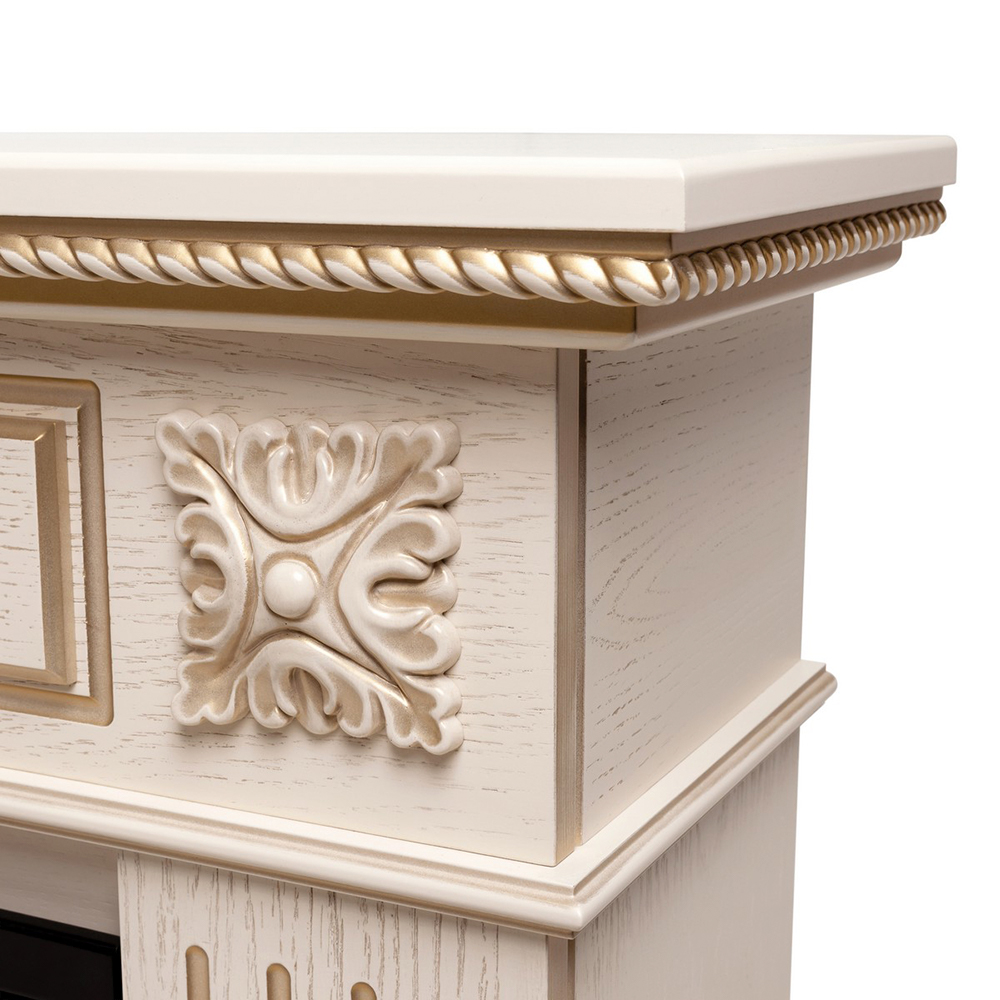 Электрокамин RealFlame Siena 42/BV WT с очагом Beverly 1000