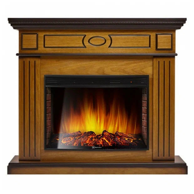 Каминокомплект Electrolux Bianco 25 с очагом EFP/P-2720RLS шпон орех