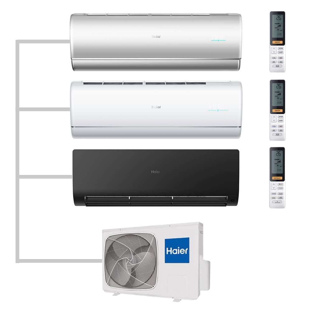 Мульти сплит-система настенная Haier AS35S2SJ2FA-S / AS35S2SJ2FA-W / AS35S2SF2FA-B / 3U70S2SR5FA Inverter