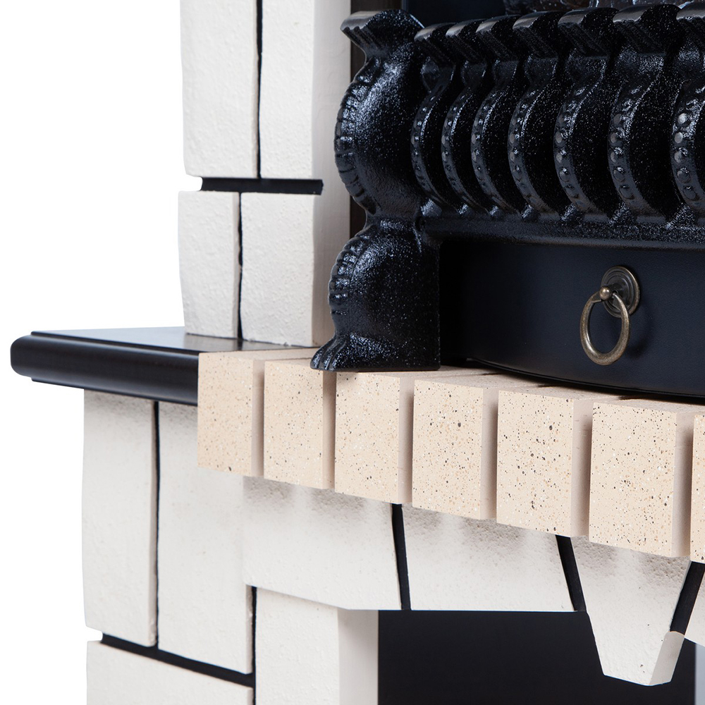 Электрокамин RealFlame  Stone STD AO с очагом Majestic Lux Black