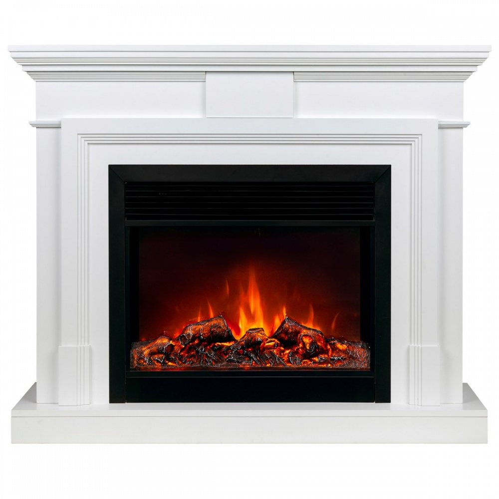 Электрокамин RealFlame  Marco 25,5/26 WT с очагом Moonblaze Deluxe Black