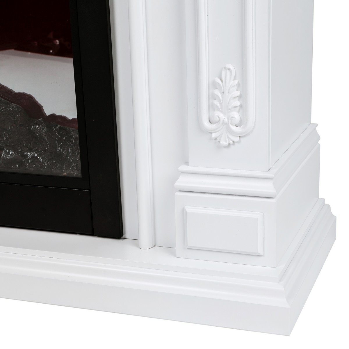 Электрокамин RealFlame  Victoria 26 WT с очагом 3D Cassette 630 Black Panel