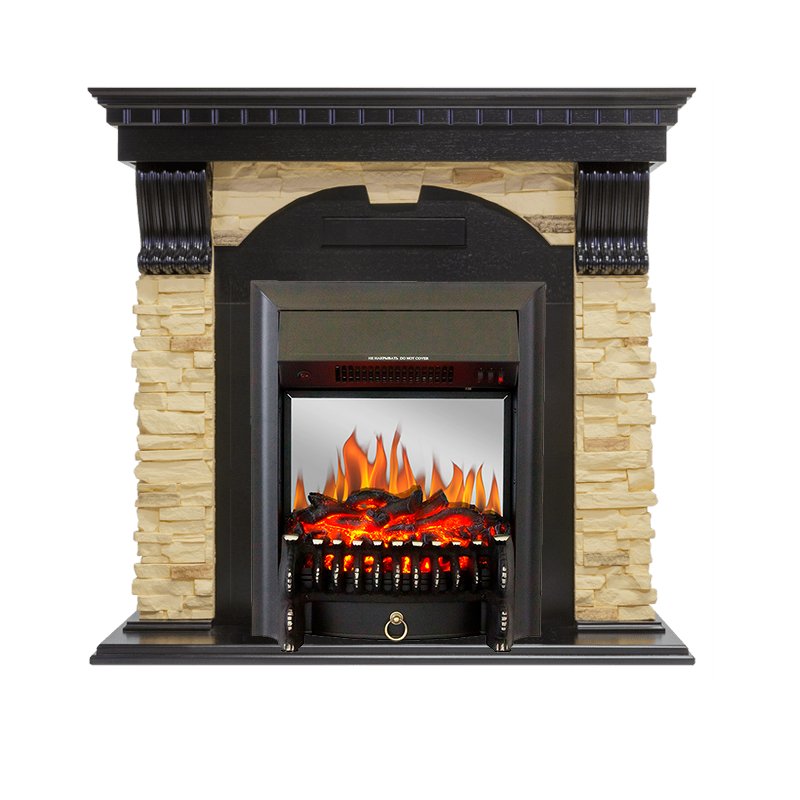 Каминокомплект Royal Flame  Dublin - Венге / Сланец с очагом Fobos FX M Black