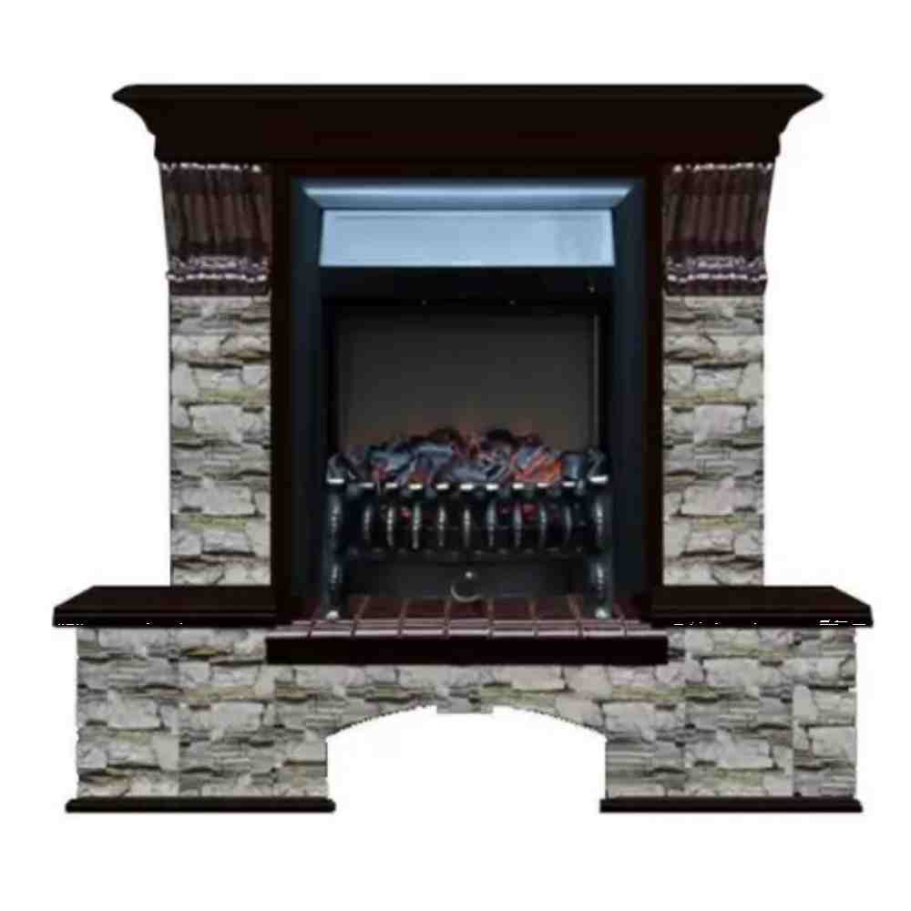 Каминокомплект Glenrich Бостон К Алтай (Fobos) красное дерево