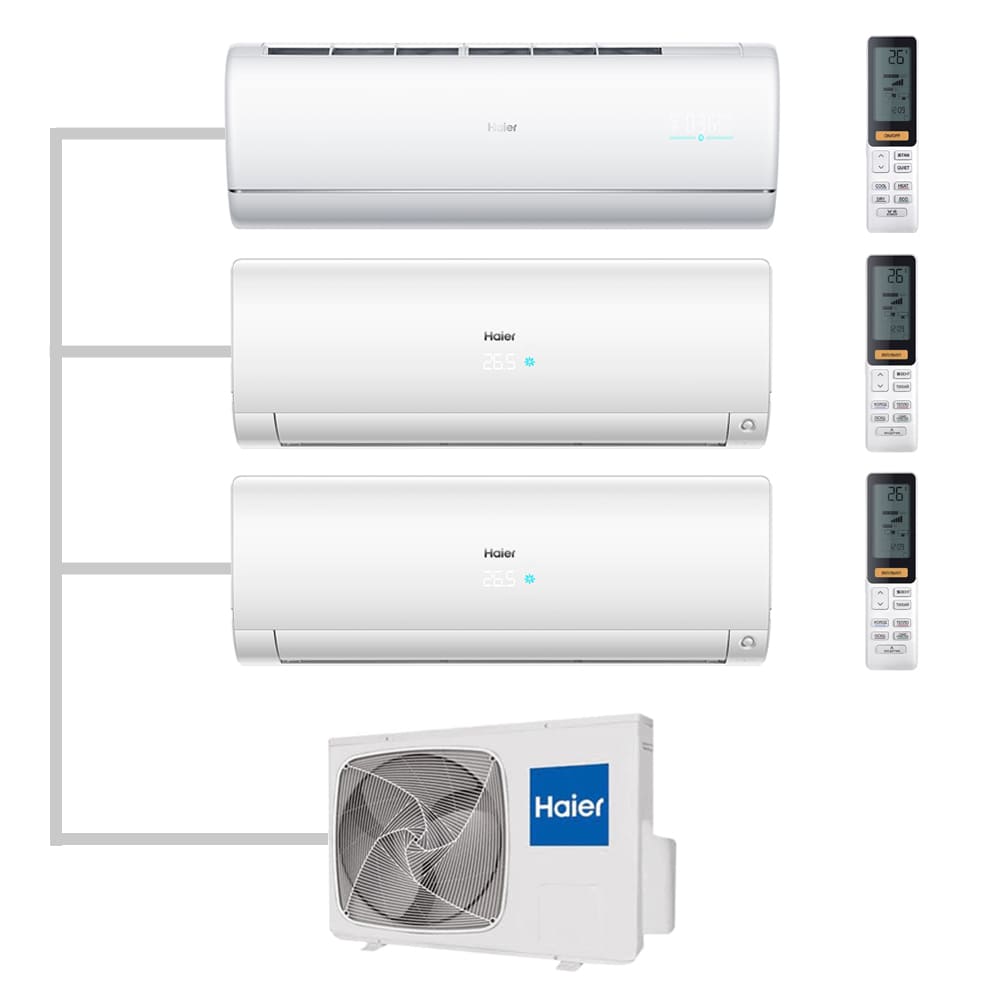 Мульти сплит-система настенная Haier AS35S2SJ2FA-W / AS35S2SF2FA-W / AS35S2SF2FA-W / 3U70S2SR5FA Inverter